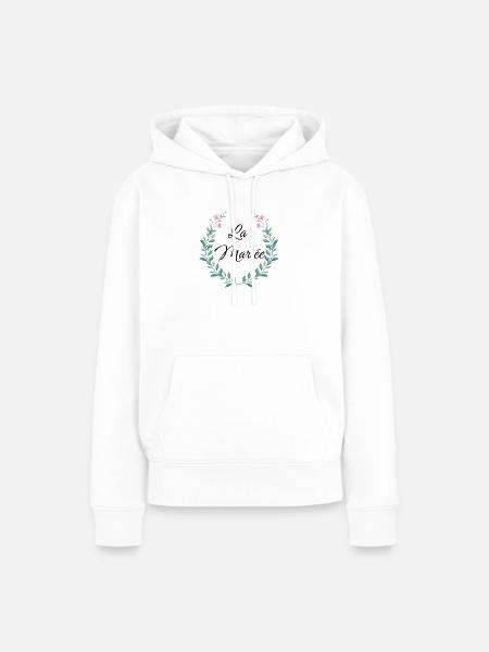 Die zukünftige Junggesellinnenbraut - Frauen Premium Bio Hoodie - Weiß