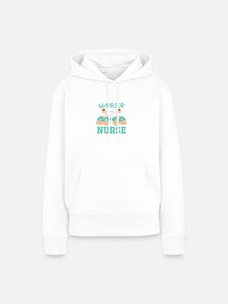 Krankenpfleger Krankenhaus Pfleger - Frauen Premium Bio Hoodie - Weiß