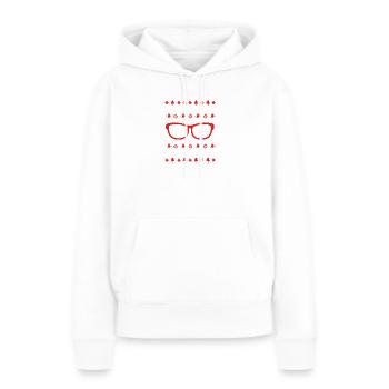 Optik Optiker Augenarzt - Frauen Premium Bio Hoodie - Weiß - Vorne - Julia (174cm)