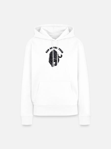 Vater des Jahres - Frauen Premium Bio Hoodie - Weiß