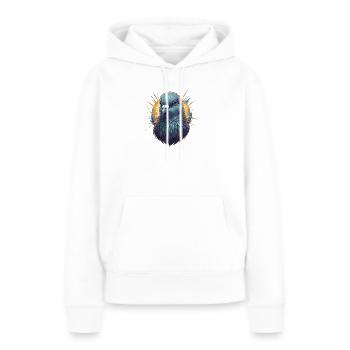 Sonnenstrahl Taubenportrait - Frauen Premium Bio Hoodie - Weiß - Vorne - Julia (174cm)