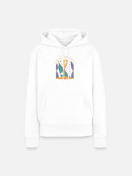 Lokaler Comedian - Frauen Premium Bio Hoodie - Weiß