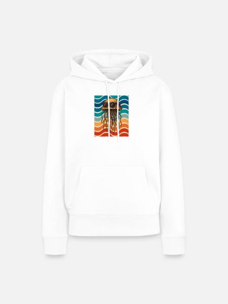 Jellyfish Sonnenbrille Strand - Frauen Premium Bio Hoodie - Weiß