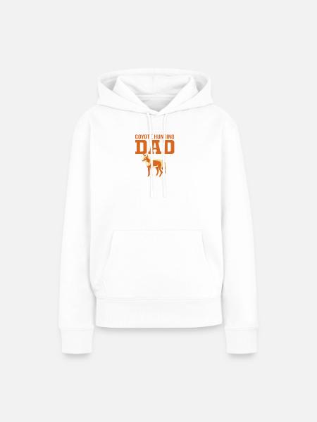 Kojote Jagd Jäger - Frauen Premium Bio Hoodie - Weiß