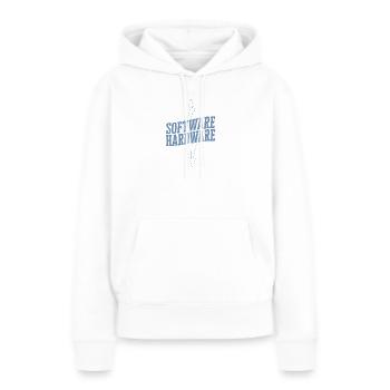 Lustiger IT Spruch Software Hardware Wortspiel - Frauen Premium Bio Hoodie - Weiß - Vorne - Julia (174cm)