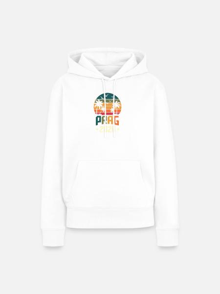 Prag 2026 - Frauen Premium Bio Hoodie - Weiß