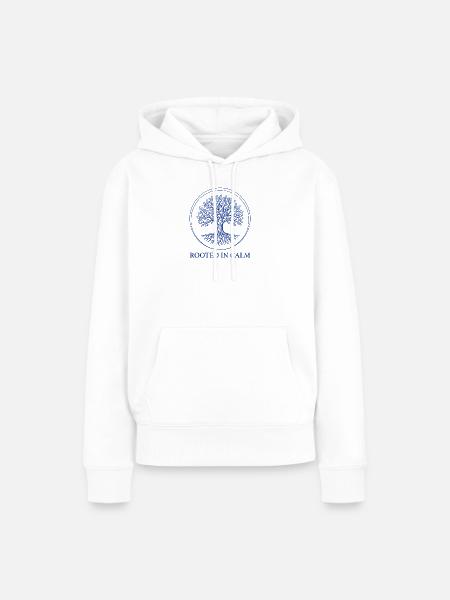 Baum der Ruhe und Wurzeln - Frauen Premium Bio Hoodie - Weiß