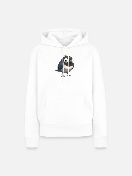 Elstern Elster - Frauen Premium Bio Hoodie - Weiß