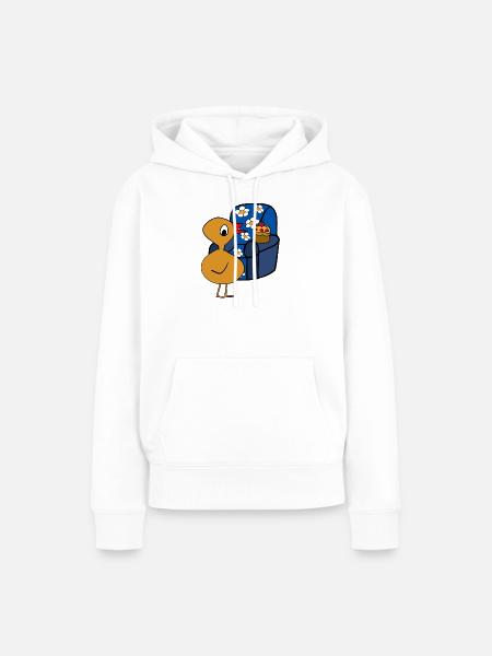 Küken Muffin Sessel Feierabend Huhn - Frauen Premium Bio Hoodie - Weiß
