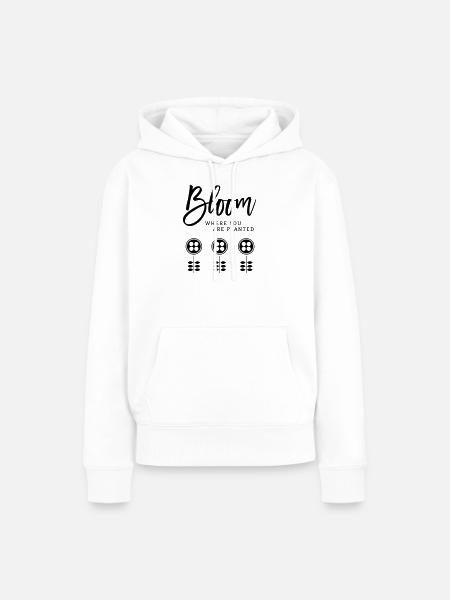 Bloom - Frauen Premium Bio Hoodie - Weiß