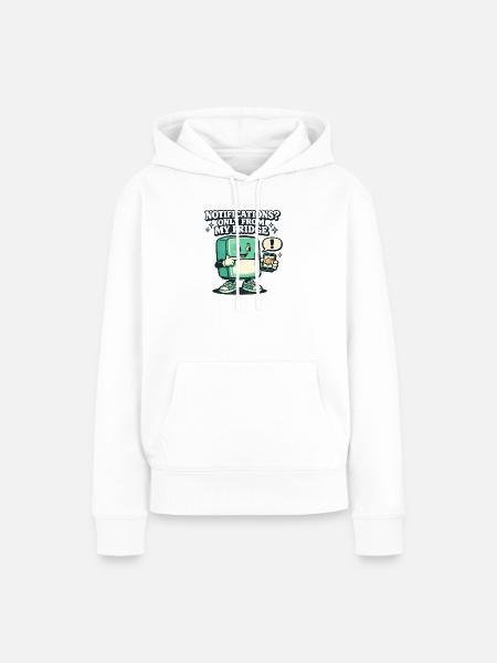 Nur Kühlschrank-Push | Smart Home - Frauen Premium Bio Hoodie - Weiß