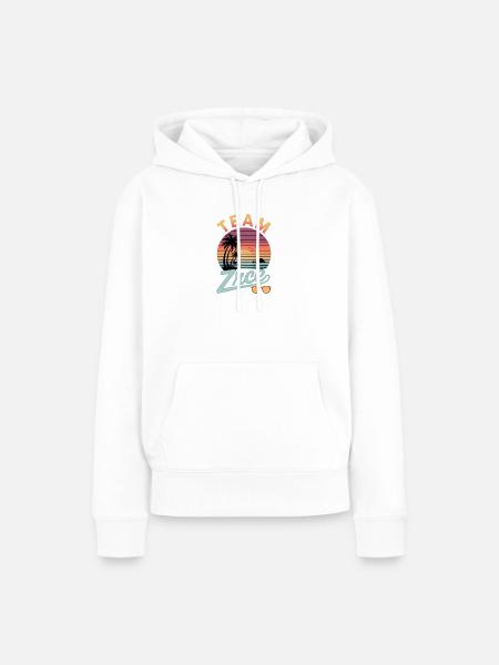 Team Zrce - Frauen Premium Bio Hoodie - Weiß