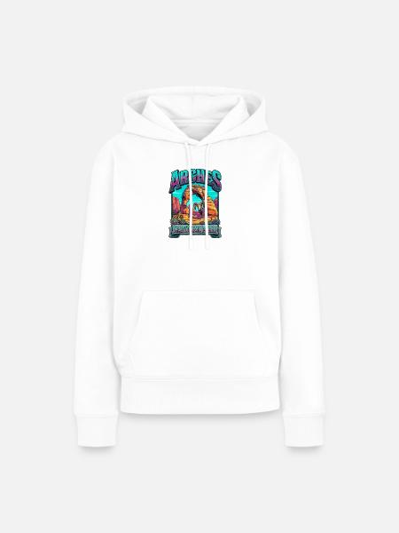 Arches Nationalpark Farbexplosion - Frauen Premium Bio Hoodie - Weiß