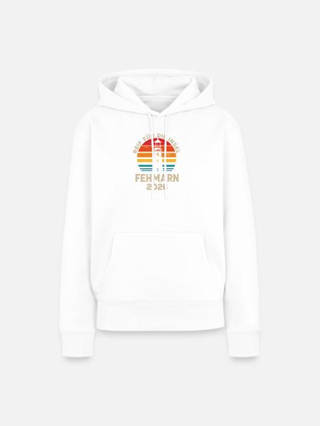 Inselidylle Fehmarn 2026 - Frauen Premium Bio Hoodie - Weiß