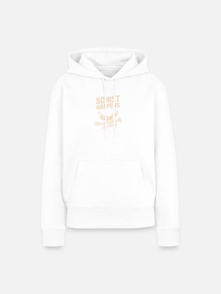 Schiefer geschieht metaphorisch gesprochen - Frauen Premium Bio Hoodie - Weiß