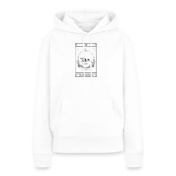 Le Garde de Crevettes | Tarot d’aquarium - Sweat à capuche Premium bio Femme - blanc - Devant - Julia (174cm)