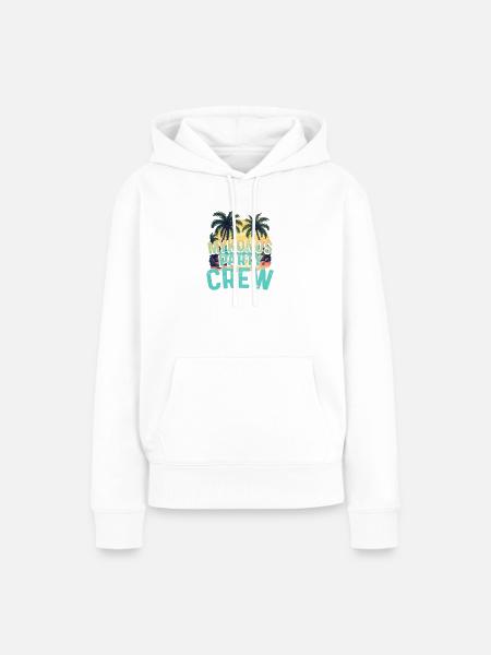 Mykonos Party Crew - Frauen Premium Bio Hoodie - Weiß