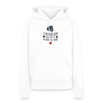 J'ai Raison Je Suis Ta Mère Maman Humour - Sweat à capuche Premium bio Femme - blanc - Devant - Julia (174cm)
