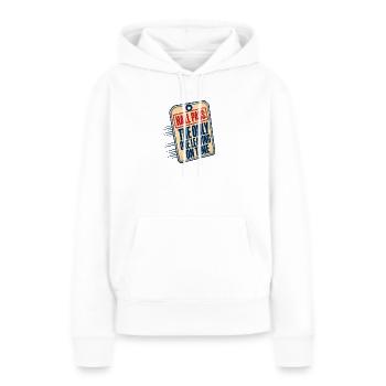 Lehrer Humor Hall Pass Der Einzige, der auf Ti verlässt - Frauen Premium Bio Hoodie - Weiß - Vorne - Julia (174cm)