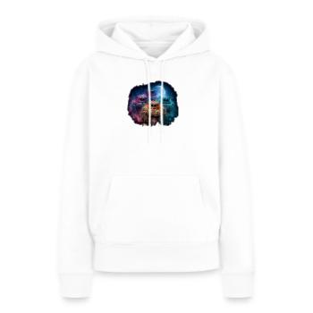 Accessoires Araignées Sauteuses Cadeau pour le support de terrarium - Sweat à capuche Premium bio Femme - blanc - Devant - Julia (174cm)