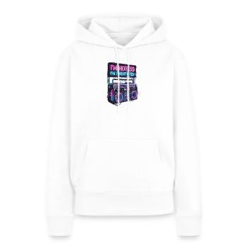 Je n’ai pas 30 ans, j’ai 20 ans - Sweat à capuche Premium bio Femme - blanc - Devant - Julia (174cm)