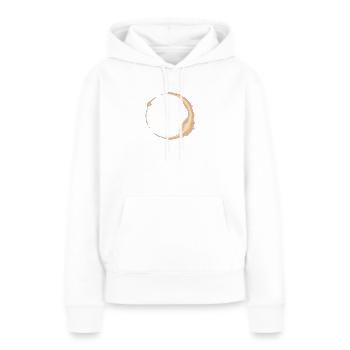 Éclipse solaire J’y étais le 12.08.2026 - Sweat à capuche Premium bio Femme - blanc - Devant - Julia (174cm)