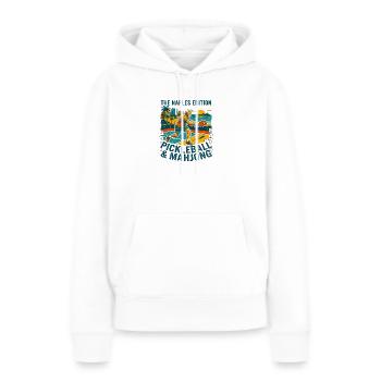 The Naples Pickleball And Mahjong Edition - Frauen Premium Bio Hoodie - Weiß - Vorne - Julia (174cm)