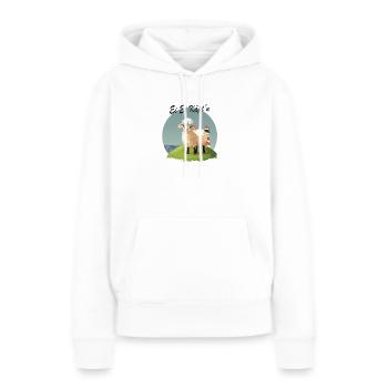 Ei Ei Käpt’n – Lustiges Schaf Design - Frauen Premium Bio Hoodie - Weiß - Vorne - Julia (174cm)