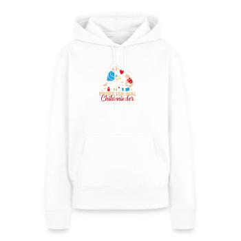 Tagesmutter Professional Childminder Nanny - Frauen Premium Bio Hoodie - Weiß - Vorne - Julia (174cm)