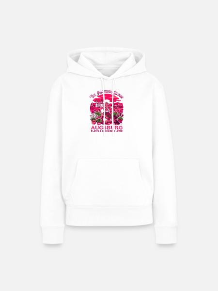 Augsburg Bloom Plants And Dachshund Lover - Frauen Premium Bio Hoodie - Weiß