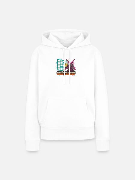 Spreadsheets by Day Bass by Night - Frauen Premium Bio Hoodie - Weiß