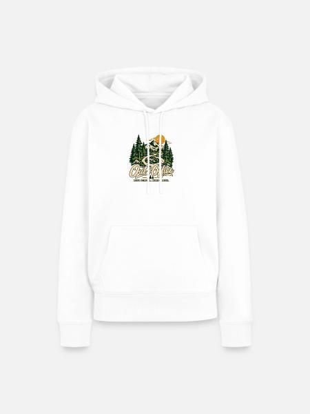 Out of Office – Wandern & Natur T-Shirt - Frauen Premium Bio Hoodie - Weiß