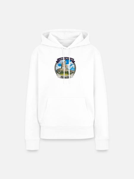 Ich mag die Mirów-Schlösser - Frauen Premium Bio Hoodie - Weiß