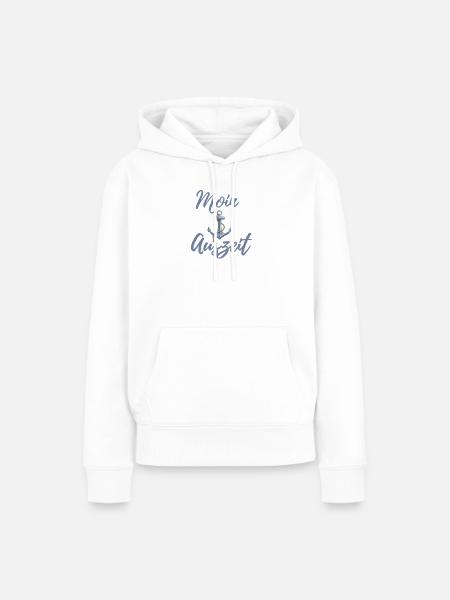Moin Auszeit - Frauen Premium Bio Hoodie - Weiß