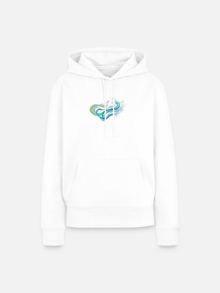 Elemente - Frauen Premium Bio Hoodie - Weiß