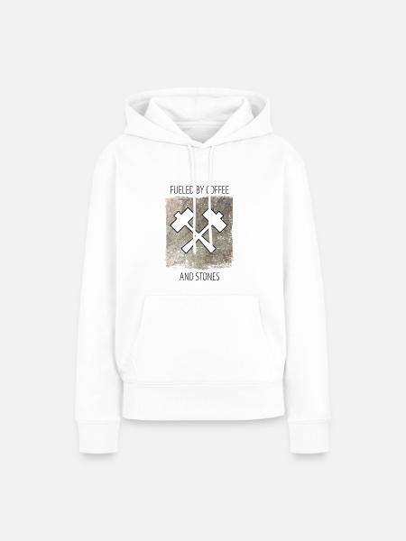 Steinmetz Steinbildhauer Spruch - Frauen Premium Bio Hoodie - Weiß