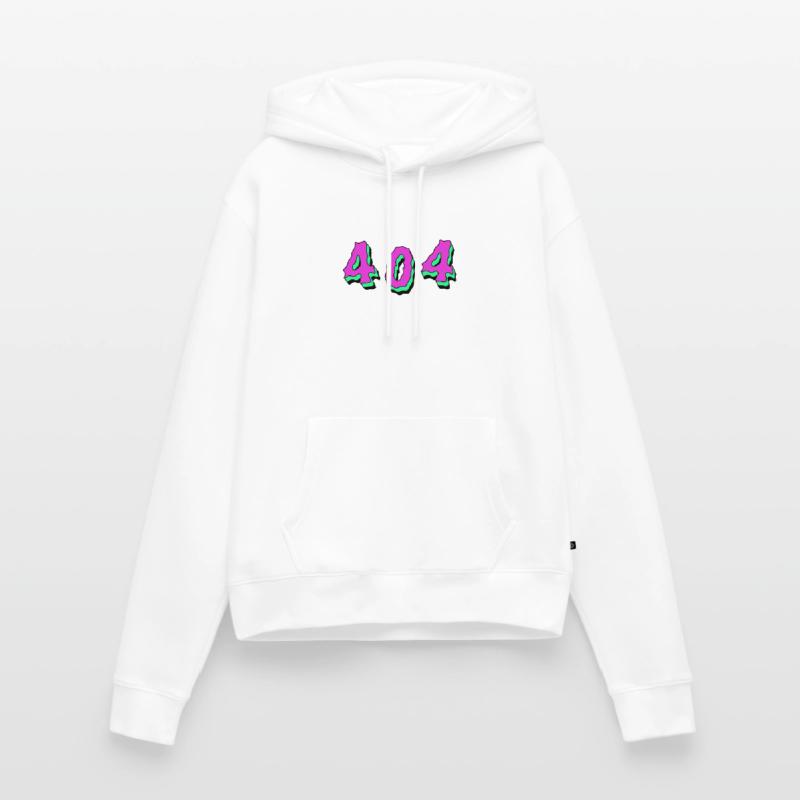 404 Error Code Minimalistic Design for Programmer Women’s Premium Organic Hoodie