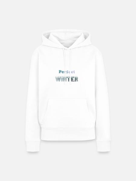 Perfekter Winter - Frauen Premium Bio Hoodie - Weiß