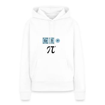 Cutie Pi, geek - Sweat à capuche Premium bio Femme - blanc - Devant - Julia (174cm)
