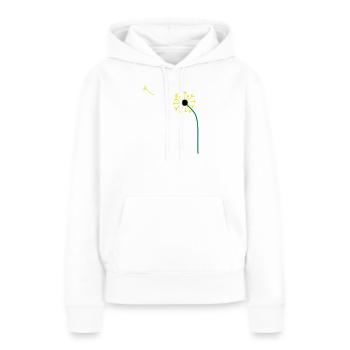 Pusteblume,Löwenzahn,Butterblume, ✔ - Frauen Premium Bio Hoodie - Weiß - Vorne - Julia (174cm)