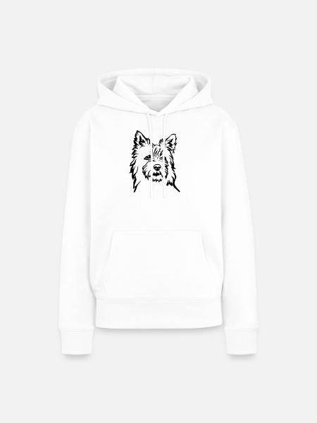 Cairn Terrier - Frauen Premium Bio Hoodie - Weiß