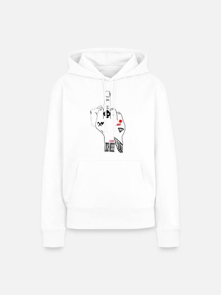 Love Och Neee! - Frauen Premium Bio Hoodie - Weiß