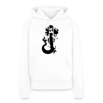 Meerjungfrau - Frauen Premium Bio Hoodie - Weiß - Vorne - Julia (174cm)