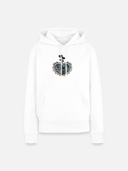 Dunkle Weihnachten - Frauen Premium Bio Hoodie - Weiß