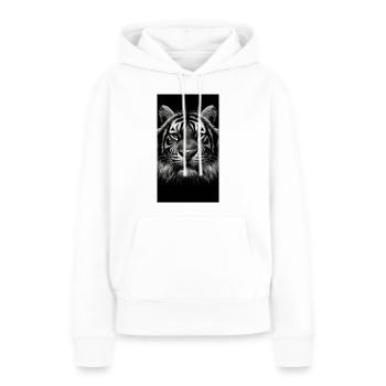 Majestic Tiger - Imperial Tiger - Women’s Premium Organic Hoodie - white - Front - Julia (174cm)