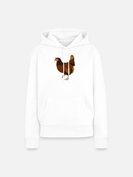 Huhn Hühner - Frauen Premium Bio Hoodie - Weiß