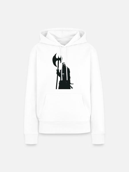 Wickinger - Frauen Premium Bio Hoodie - Weiß