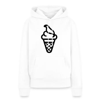 Glace - Women’s Premium Organic Hoodie - white - Front - Julia (174cm)