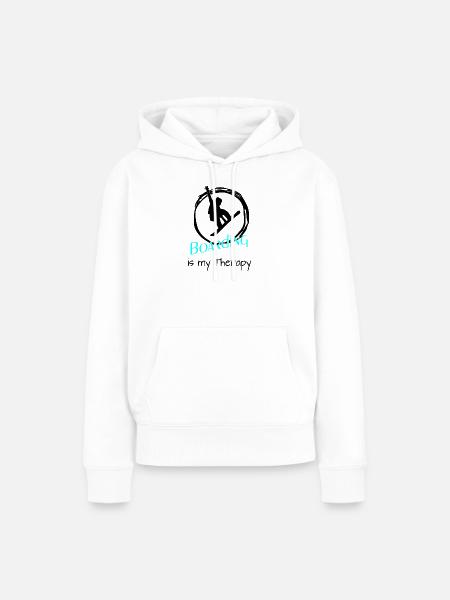  Boarding  - Frauen Premium Bio Hoodie - Weiß