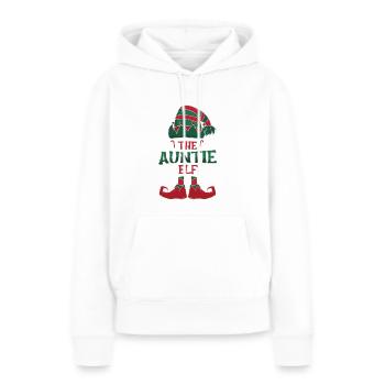 Die Tante Elfe - Frauen Premium Bio Hoodie - Weiß - Vorne - Julia (174cm)